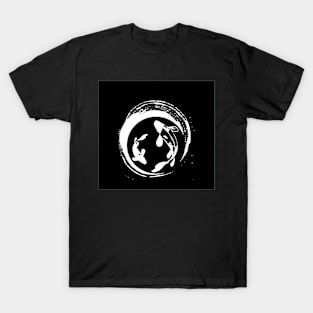 legendary japan koi fish logo, luck, prosperity, and good fortune T-Shirt